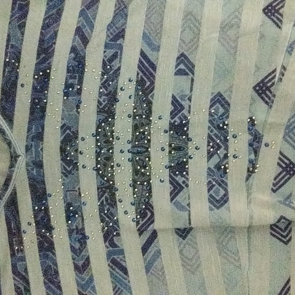 Unity  World Wear Striped Embellished Blouse 2X - Picture 7 of 7